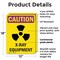 Signmission Radiation & Laser Sign, 18 in H x 12 in W, Plastic, Rectangle OS-2PACK-CR-P-1218-V-10281 - alternate 7